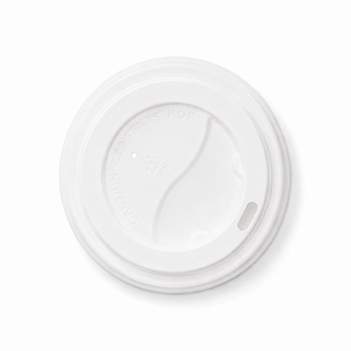 Baltas dangtelis, PS, 8oz, 1000 vnt/dėž